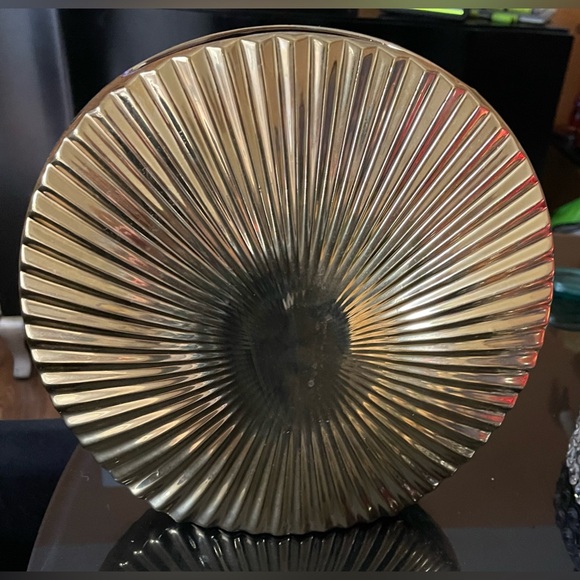 Maison Other - Metallic Gold Sunburst Vase | Dinner Plate Size | Like New | Excellent Condition